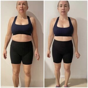 4 Week Challenge results showing body transformation